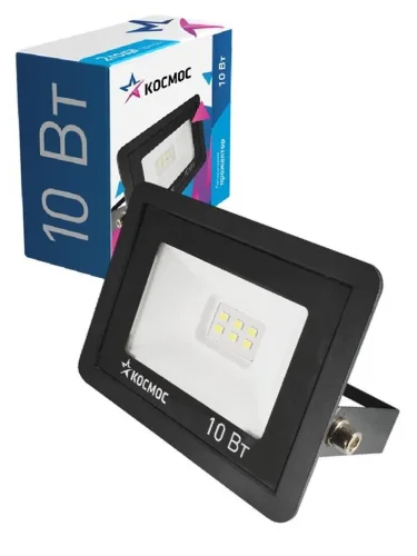 Прожектор светодиодный 10Вт 6500К IP65 800лм КОСМОС K_PR5_LED_10 - фото