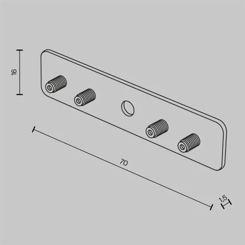 Коннектор прямой для круглого шинопровода Basity (Черный) - фото 3