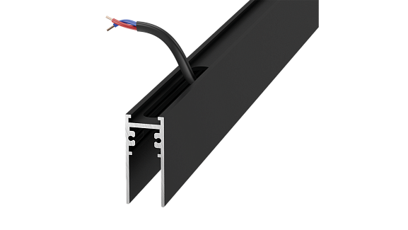 'Трек магнитный накладной с проводами серии SY MINI, 48В, Черный , SY-mini-TR-001577-48-2.5. Фото 2