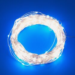 ULD-S5000-500-DTA-RC WHITE IP44 DEW Гирлянда светодиодная Роса, 50м, 500 светодиодов, Белый свет, Пульт ДУ в-к, Провод прозрачный