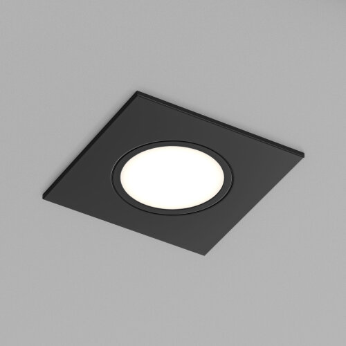 DK3102-BK Встраиваемый влагозащищенный светильник, IP65, до 10 Вт, LED, GU5,3, черный.