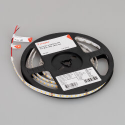 Светодиодная лента RT-А128-8mm 24V White6000 (9.6 W/m, IP20, 2835, 5m) (Arlight, высок.эфф.150 лм/Вт) 038755