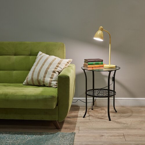 UML-B701 E27 YELLOW Светильник настольный, 60W, Цоколь Е27, Механический выключатель, Желтый - фото 6