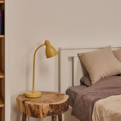 UML-B701 E27 YELLOW Светильник настольный, 60W, Цоколь Е27, Механический выключатель, Желтый - фото 11