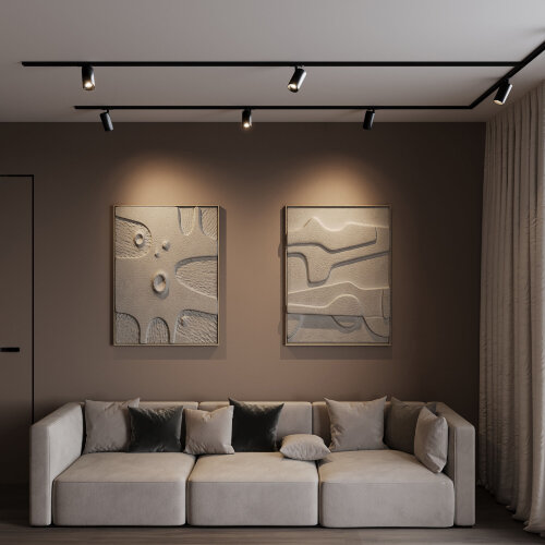 Basic System Comel Трековый поворотный светильник 18W 4200K черный однофазный - Фото 3