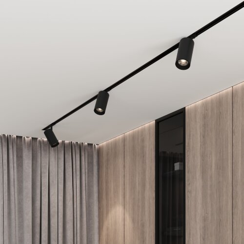 Basic System Comel Трековый поворотный светильник 18W 4200K черный однофазный - Фото 5