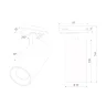 Basic System Comel Трековый поворотный светильник 18W 4200K черный однофазный 85211/01 - фото 5