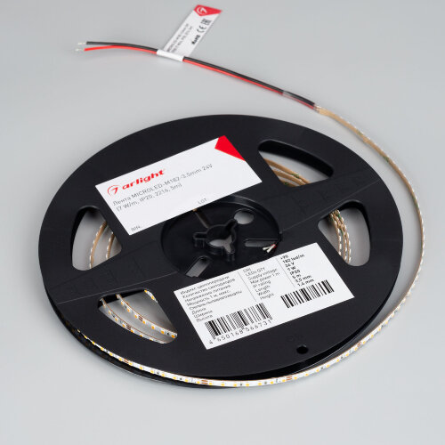 Светодиодная лента MICROLED-M182-3.5mm 24V Day4000 (7 W/m, IP20, 2216, 5m) (Arlight, узкая) - фото 3