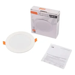 Светильник светодиодный PLED DL7 WH Downlight 12Вт 4000К 145х26мм IP54 ДВО встраив. Pro JazzWay 5042544