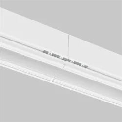 Комплект прямых соединителей для демпферного шинопровода, 4 шт (Серебро)