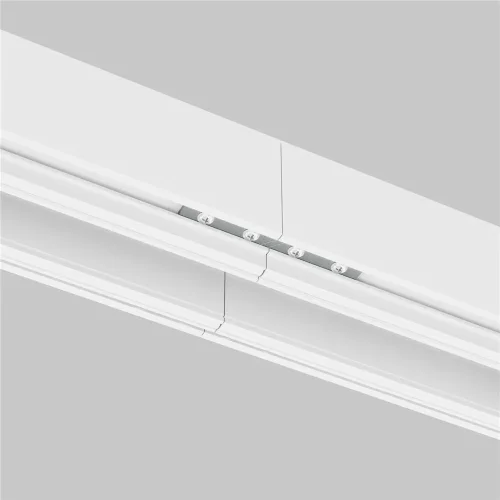 Комплект прямых соединителей для демпферного шинопровода, 4 шт (Серебро) - фото 2