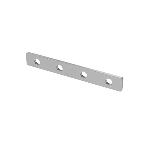 Комплект прямых соединителей для демпферного шинопровода, 4 шт (Серебро) TRA034D-C-42S - фото