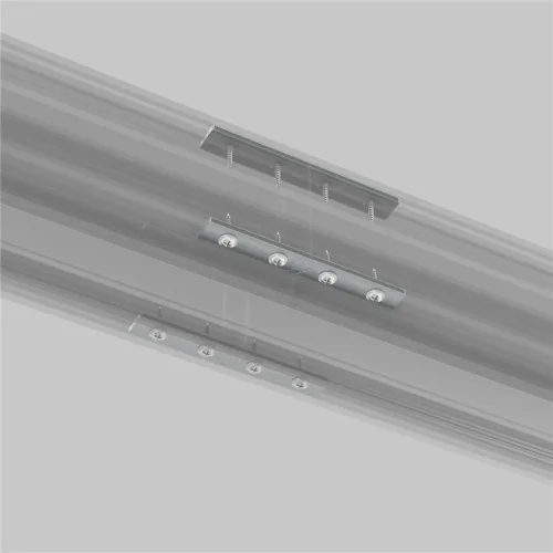 Комплект прямых соединителей для демпферного шинопровода, 4 шт (Серебро) TRA034D-C-42S - фото 3