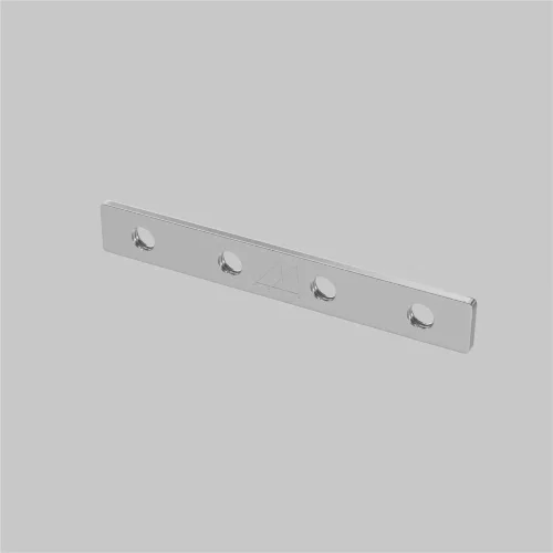 Комплект прямых соединителей для демпферного шинопровода, 4 шт (Серебро) TRA034D-C-42S - фото 5