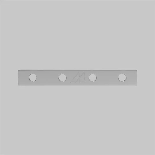 Комплект прямых соединителей для демпферного шинопровода, 4 шт (Серебро) TRA034D-C-42S - фото 7