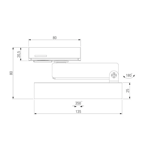 Трековый светодиодный светильник для однофазного шинопровода Pila Белый 12W 4200K 85078/01 - фото 9