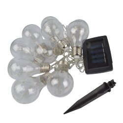 USL-S-126-PT4000 BULBS Садовая гирлянда на солнечной батарее Лампочки, 40 светодиодов, Разноцветный свет, 1xАA Ni-Mh аккумулятор в-к, IP44, TM Uniel