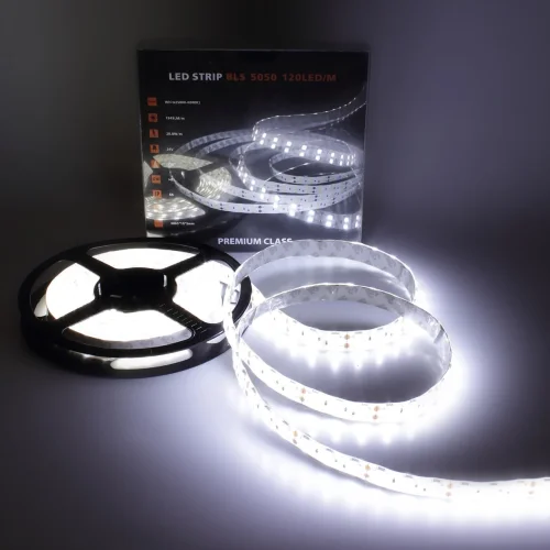 Светодиодная лента Class Premium, 5050, 120 led/m, White, 24V, IP65, А14 - фото II
