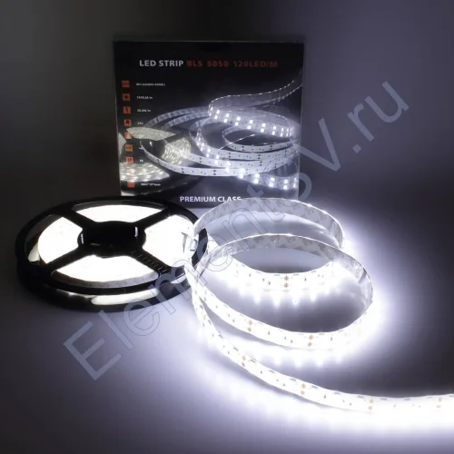 Светодиодная лента Class Premium, 5050, 120 led/m, White, 24V, IP65, А14 - фото 2.