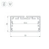 Профиль PLS-LOCK-W50-SMT-2000 ANOD (Arlight, Алюминий) 033772 - фото 3