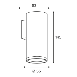 Светильник WOLTA WSL-GU10/W14W под лампу GU10 Белый AQUA