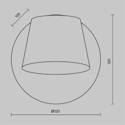 Настенный светильник (бра) Pixel 3000К 7Вт (Черный)