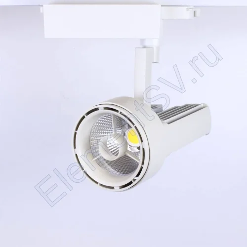 Светодиодный светильник трековый JH-GDD 2L PX69 (50W, 220V, white body, 30deg, white) - фото.