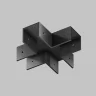 Коннектор X-образный для профиля Elasity IP (Черный) - фото 4