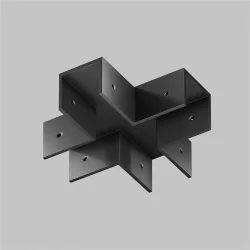 Коннектор X-образный для профиля Elasity IP (Черный)