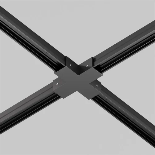Коннектор X-образный для профиля Elasity IP (Черный) - фото 5