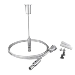 Комплект подвесов для радиусного профиля 2м. (Серебро)