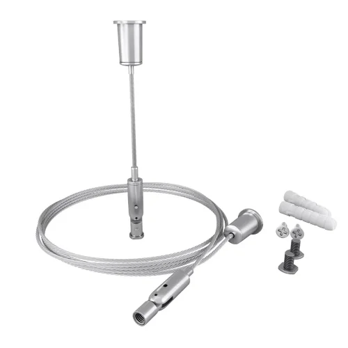 Комплект подвесов для радиусного профиля 2м. (Серебро) - фото