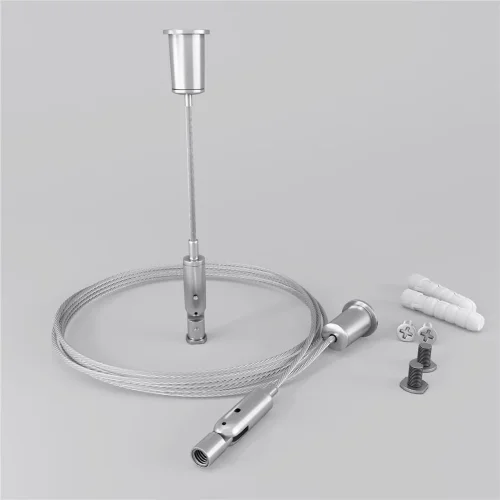 Комплект подвесов для радиусного профиля 2м. (Серебро) - фото 3