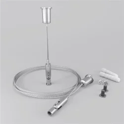 Комплект подвесов для радиусного профиля 2м. (Серебро)