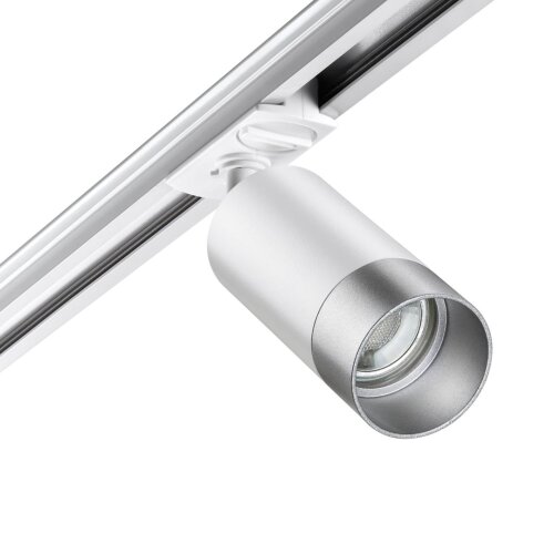 Светильник трековый для однофазного двухжильного (универсального) шинопровода «Novotech» 370862, серия: SLIM. Фото 2.