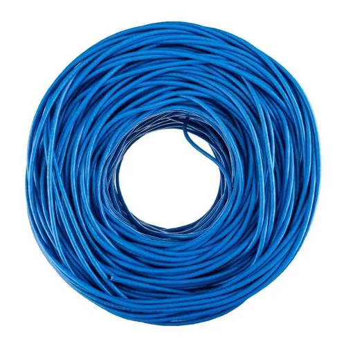 Кабель витая пара U/UTP кат.6 4х2х23AWG solid CU PVC син. (м) Rexant 01-0047 - фото 3