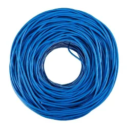 Кабель витая пара U/UTP кат.6 4х2х23AWG solid CU PVC син. (м) Rexant 01-0047