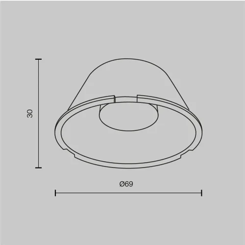 Линза ⌀69mm 15° для Фокус / Focus Led 30Вт (Прозрачный) LensD69-15 - фото 5