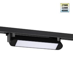 Светильник однофазный трехжильный трековый светодиодный с переключателем цветовой температуры «Novotech» 359795, серия: ITER - Переключение цв. температуры на корпусе светильника