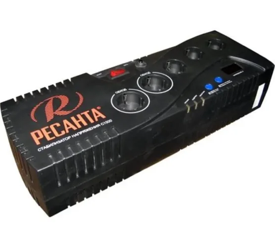 Стабилизатор напряжения С1500 1ф 1.4 кВт IP20 бытовой Ресанта 63/6/33 - фото