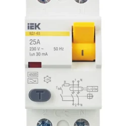 Выключатель дифференциального тока (УЗО) 2п 25А 30мА тип A ВД1-63 KARAT IEK MDV11-2-025-030