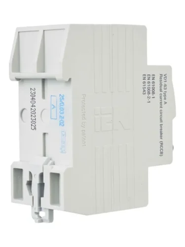 Выключатель дифференциального тока (УЗО) 2п 25А 30мА тип A ВД1-63 KARAT IEK MDV11-2-025-030 - фото 3