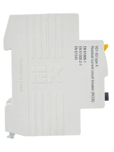 Выключатель дифференциального тока (УЗО) 2п 25А 30мА тип A ВД1-63 KARAT IEK MDV11-2-025-030 - фото 5