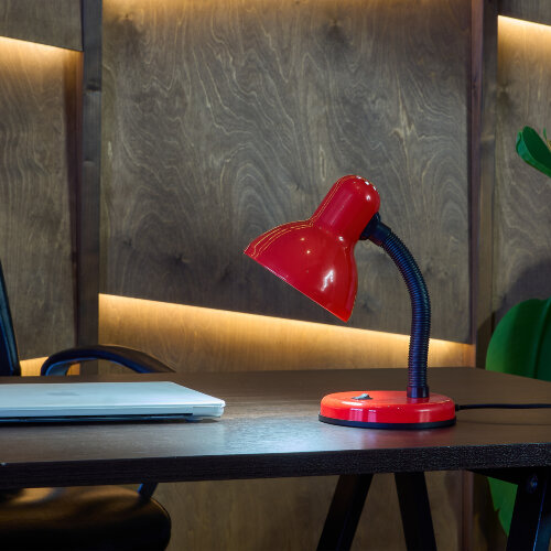 TLI-225 RED E27 Светильник настольный, Цоколь Е27, Механический выключатель, Красный. - фото 3