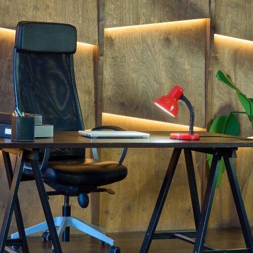 TLI-225 RED E27 Светильник настольный, Цоколь Е27, Механический выключатель, Красный. - фото 4