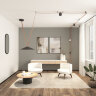 DK5668-BK Cветильник для трека-ремня Belty Smart, серия Flow, со светодиодом, D600*H122мм, 48V DC, 24W, RA90, 120°, 2700-6500K, IP20, черный, алюминий. Фото 5
