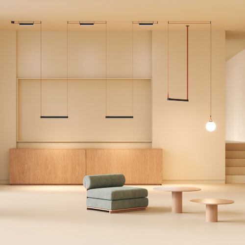 DK5674-BK Cветильник для трека-ремня Belty Smart, серия Linear, со светодиодом, L323*W40*H45мм, 48V DC, 12W, RA90, 120°, 2700-6500K, IP20, черный, алюминий. Фото 4