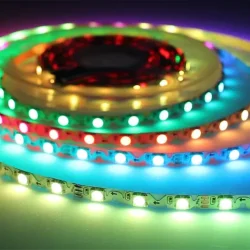 Светодиодная лента S-образная 5050, 60led/m, RGB-SPI, WS2812, 5V, IP20, BA8