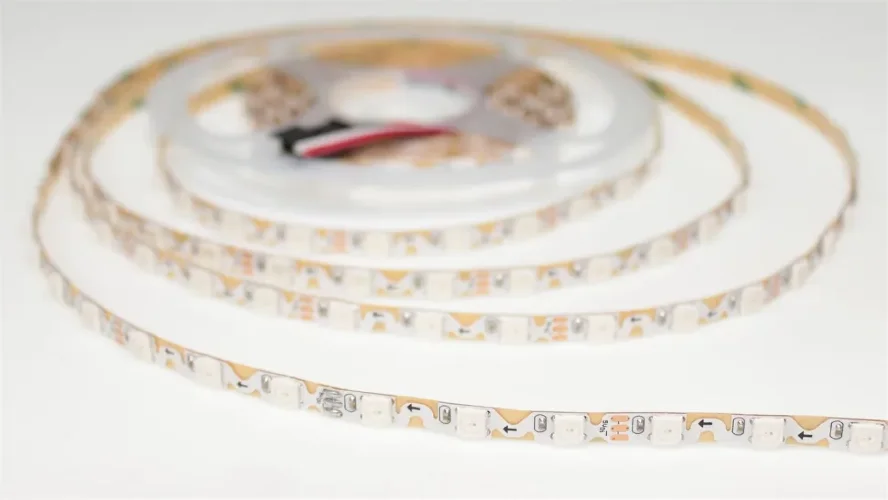 Светодиодная лента S-образная 5050, 60led/m, RGB-SPI, WS2812, 5V, IP20, BA8 - фото II