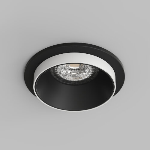 DK2400-BK Встраиваемый светильник, IP 20, 50 Вт, GU10, черный, алюминий. Фото 2